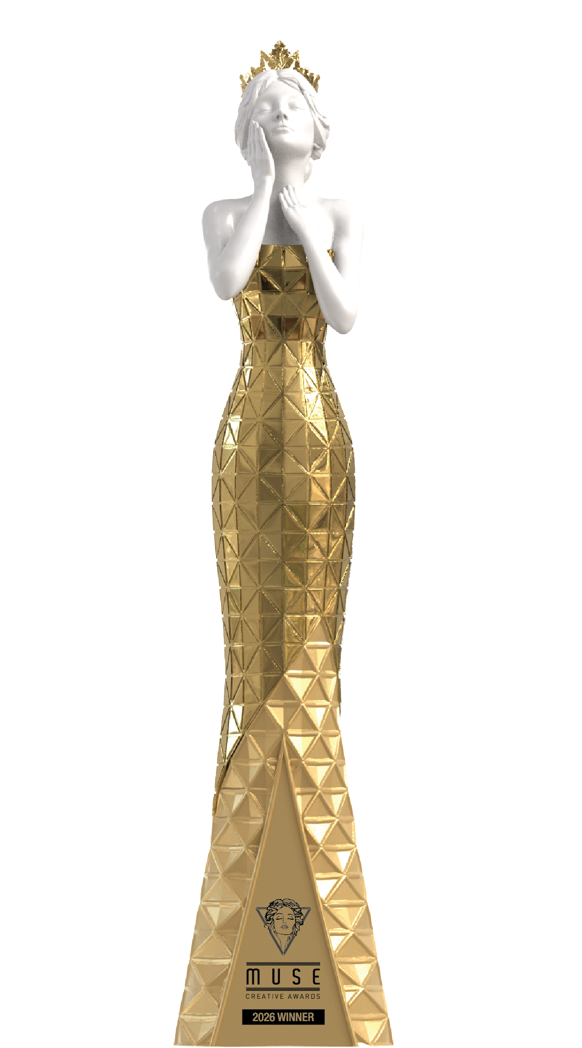 MUSE Creative Awards 2026 Gold Winner statuette
