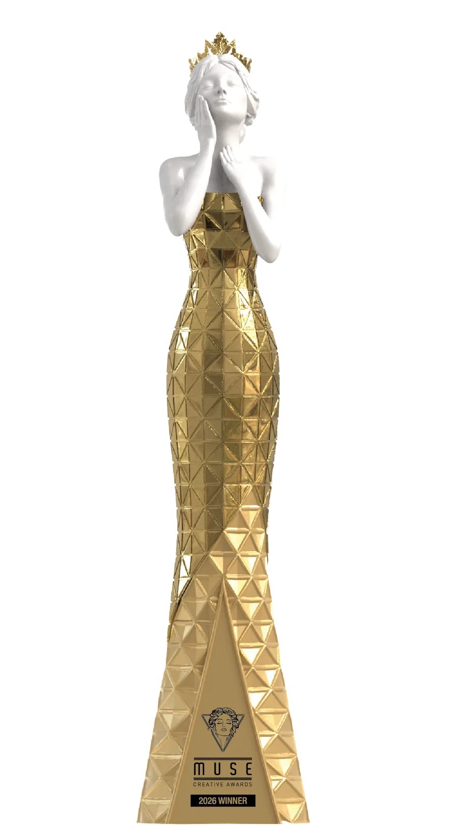 MUSE Creative Awards 2026 Gold Winner statuette