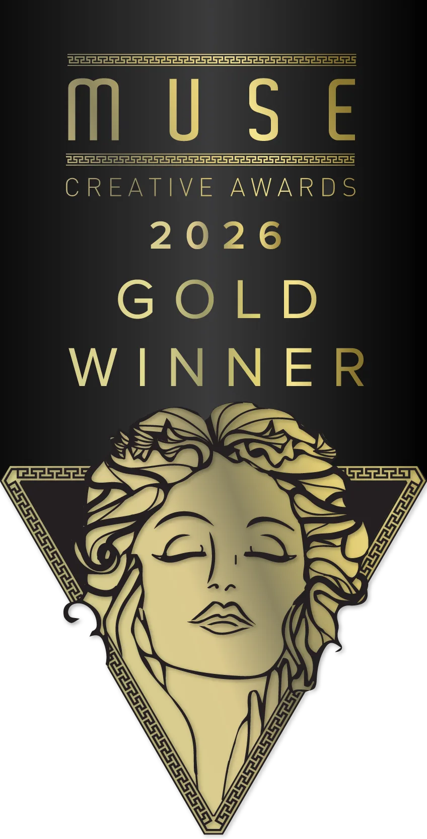 MUSE Creative Awards 2026 Gold Winner badge